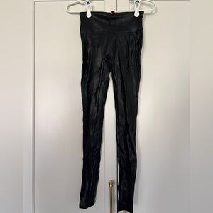 Black Faux Leather Leggings